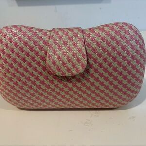 Banana Republic woven structured clutch